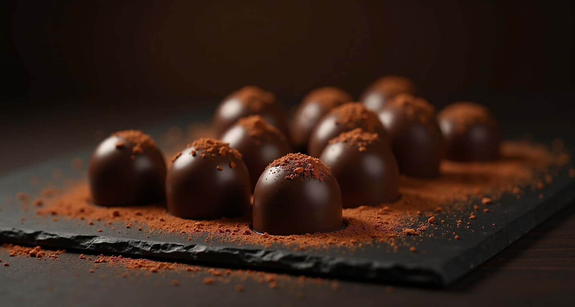 Artisanal chocolate bonbons